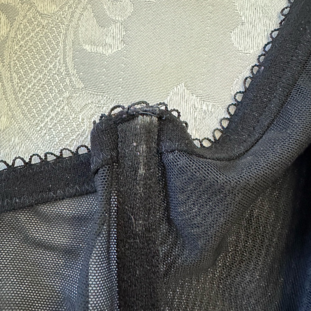 Victoria’s Secret Tease 38DDD Unlined Demi Bra Black‎ Heart Lollipop Sexy Bow - Picture 7 of 14